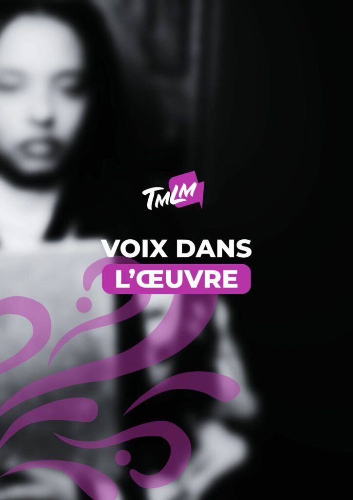 Bannière de la voix dans l'œuvre au musée Costi à Bergerac